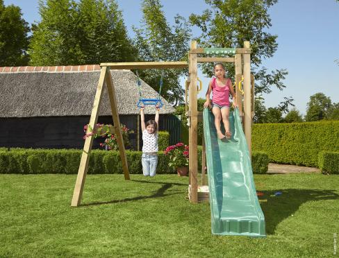 Jungle Tower | Koka kāpšanas konstrukcija ar šūpoli