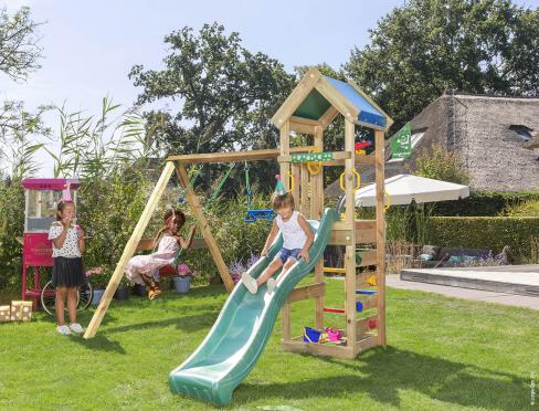 Jungle Patio | Koka kāpšanas konstrukcija ar dubulto šūpoles