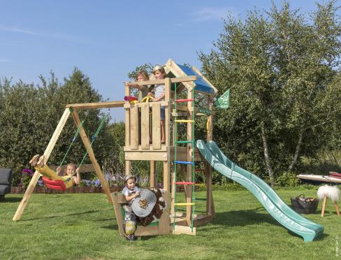 Jungle Viking | Koka kāpšanas konstrukcija ar šūpoli