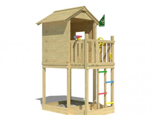 Jungle Treehouse | Koka kāpšanas konstrukcija ar kāpņu